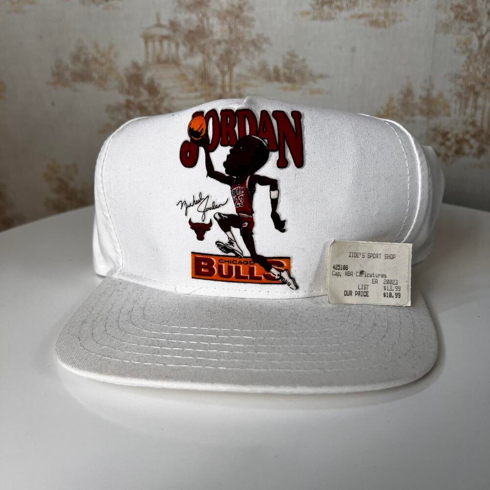 Vtg NWOT 90s Michael Jordan Caricature Hat | Salem Sportswear Snapback | OSFA